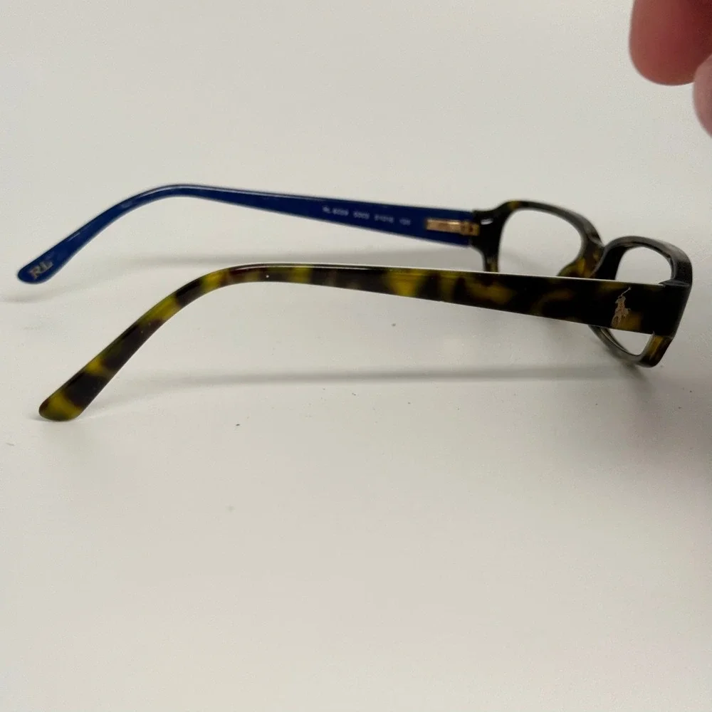 Ralph Lauren RL 6059 5003 Tortoise Blue Eyeglass Frames 51-16-135 Mens Womens